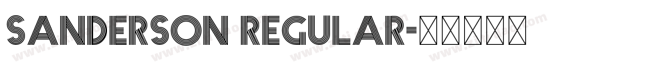 Sanderson Regular字体转换